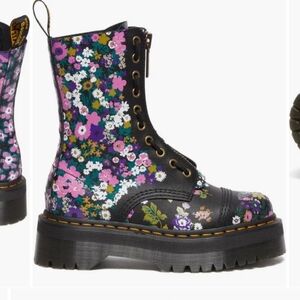 🌺BNIB Dr. Martens Sinclair Hi 10-Eye Boot (Women) Floral size 8 Stunning!!!